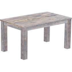 Esstisch 150x90 Rio Classico Zebra Afrika massiver Pinien Holztisch - vorgerichtet für Ansteckplatten - Tisch ausziehbar