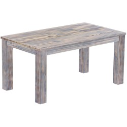 Esstisch 160x90 Rio Classico Zebra Afrika massiver Pinien Holztisch - vorgerichtet für Ansteckplatten - Tisch ausziehbar