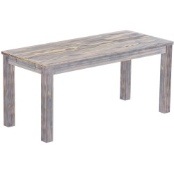 Esstisch 170x73 Rio Classico Zebra Afrika massiver Pinien Holztisch - vorgerichtet für Ansteckplatten - Tisch ausziehbar