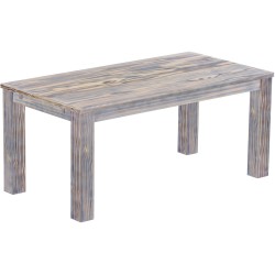 Esstisch 180x90 Rio Classico Zebra Afrika massiver Pinien Holztisch - vorgerichtet für Ansteckplatten - Tisch ausziehbar