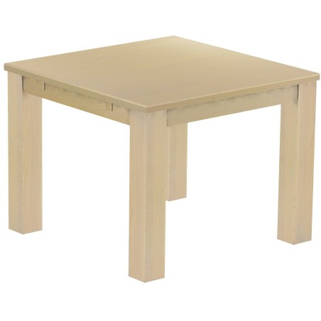 Esstisch 100x100 Rio Classico Birke massiver Pinien Holztisch - vorgerichtet für Ansteckplatten - Tisch ausziehbar