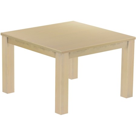 Esstisch 120x120 Rio Classico Birke massiver Pinien Holztisch - vorgerichtet für Ansteckplatten - Tisch ausziehbar