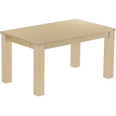 Esstisch 150x90 Rio Classico Birke massiver Pinien Holztisch - vorgerichtet für Ansteckplatten - Tisch ausziehbar