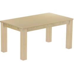 Esstisch 160x90 Rio Classico Birke massiver Pinien Holztisch - vorgerichtet für Ansteckplatten - Tisch ausziehbar
