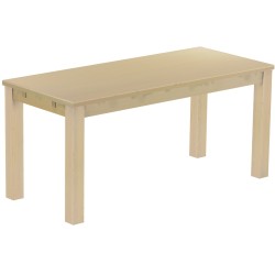 Esstisch 170x73 Rio Classico Birke massiver Pinien Holztisch - vorgerichtet für Ansteckplatten - Tisch ausziehbar