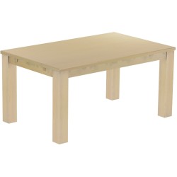 Esstisch 160x100 Rio Classico Birke massiver Pinien Holztisch - vorgerichtet für Ansteckplatten - Tisch ausziehbar