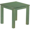 Esstisch 80x80 Rio Classico Bambus mintgruen massiver Pinien Holztisch - vorgerichtet für Ansteckplatten - Tisch ausziehbar