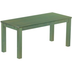 Esstisch 170x73 Rio Classico Bambus mintgruen massiver Pinien Holztisch - vorgerichtet für Ansteckplatten - Tisch ausziehbar