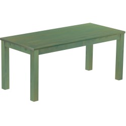 Esstisch 180x80 Rio Classico Bambus mintgruen massiver Pinien Holztisch - vorgerichtet für Ansteckplatten - Tisch ausziehbar