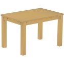 Esstisch 120x80 Rio Classico Sand massiver Pinien Holztisch - vorgerichtet für Ansteckplatten - Tisch ausziehbar