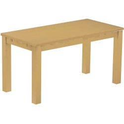 Esstisch 150x73 Rio Classico Sand massiver Pinien Holztisch - vorgerichtet für Ansteckplatten - Tisch ausziehbar