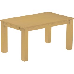Esstisch 150x90 Rio Classico Sand massiver Pinien Holztisch - vorgerichtet für Ansteckplatten - Tisch ausziehbar