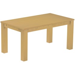 Esstisch 160x90 Rio Classico Sand massiver Pinien Holztisch - vorgerichtet für Ansteckplatten - Tisch ausziehbar