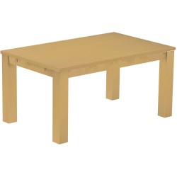 Esstisch 160x100 Rio Classico Sand massiver Pinien Holztisch - vorgerichtet für Ansteckplatten - Tisch ausziehbar