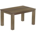 Esstisch 140x90 Rio Classico Graphitgrau massiver Pinien Holztisch - vorgerichtet für Ansteckplatten - Tisch ausziehbar
