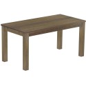 Esstisch 160x80 Rio Classico Graphitgrau massiver Pinien Holztisch - vorgerichtet für Ansteckplatten - Tisch ausziehbar