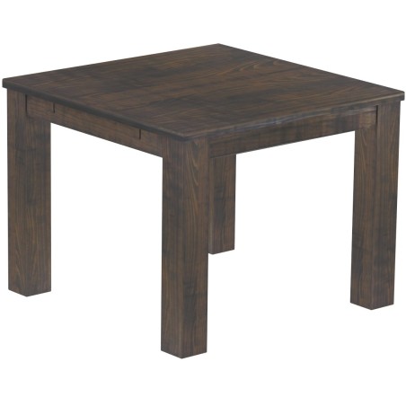 Esstisch 100x100 Rio Classico Granitgrau massiver Pinien Holztisch - vorgerichtet für Ansteckplatten - Tisch ausziehbar