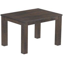 Esstisch 120x90 Rio Classico Granitgrau massiver Pinien Holztisch - vorgerichtet für Ansteckplatten - Tisch ausziehbar