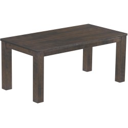 Esstisch 180x90 Rio Classico Granitgrau massiver Pinien Holztisch - vorgerichtet für Ansteckplatten - Tisch ausziehbar