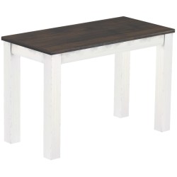 Esstisch 115x56 Rio Classico Granitgrau Weiss massiver Pinien Holztisch