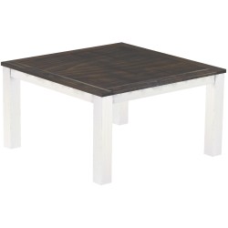 Esstisch 140x140 Rio Classico Granitgrau Weiss massiver Pinien Holztisch - Tischplatte mit Sperrholzeinlage