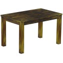 Esstisch 130x80 Rio Classico Goldmix massiver Pinien Holztisch - vorgerichtet für Ansteckplatten - Tisch ausziehbar