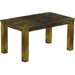 Esstisch 150x90 Rio Classico Goldmix massiver Pinien Holztisch - vorgerichtet für Ansteckplatten - Tisch ausziehbar