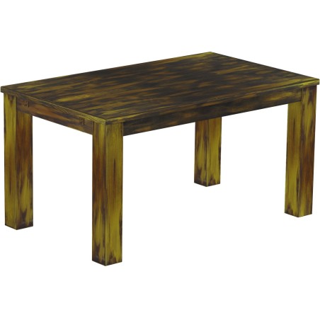 Esstisch 150x90 Rio Classico Goldmix massiver Pinien Holztisch - vorgerichtet für Ansteckplatten - Tisch ausziehbar