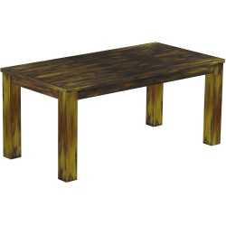 Esstisch 180x90 Rio Classico Goldmix massiver Pinien Holztisch - vorgerichtet für Ansteckplatten - Tisch ausziehbar