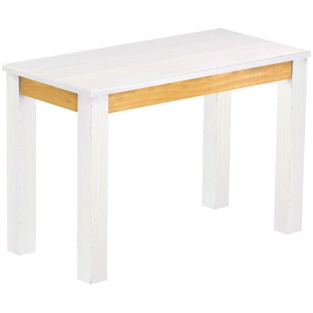 Esstisch 115x56 Rio Classico Snow Honig massiver Pinien Holztisch