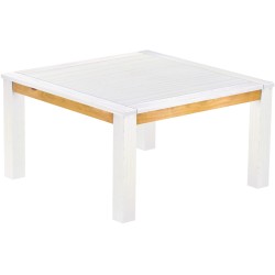 Esstisch 140x140 Rio Classico Snow Honig massiver Pinien Holztisch - Tischplatte mit Sperrholzeinlage