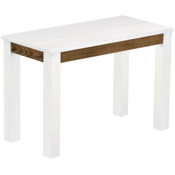 Esstisch 115x56 Rio Classico Snow Eiche massiver Pinien Holztisch