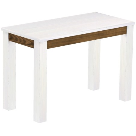 Esstisch 115x56 Rio Classico Snow Eiche massiver Pinien Holztisch