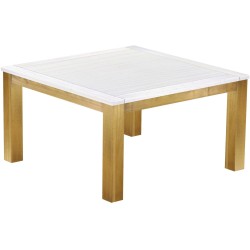Esstisch 140x140 Rio Classico Brasil Platte weiss massiver Pinien Holztisch - Tischplatte mit Sperrholzeinlage