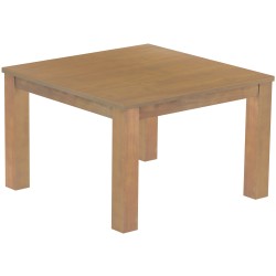 Esstisch 120x120 Rio Classico Eiche natur massiver Pinien Holztisch - vorgerichtet für Ansteckplatten - Tisch ausziehbar