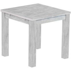 Esstisch 80x80 Rio Classico Beton massiver Pinien Holztisch - vorgerichtet für Ansteckplatten - Tisch ausziehbar