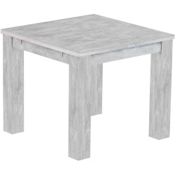 Esstisch 90x90 Rio Classico Beton massiver Pinien Holztisch - vorgerichtet für Ansteckplatten - Tisch ausziehbar