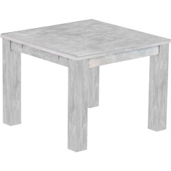 Esstisch 100x100 Rio Classico Beton massiver Pinien Holztisch - vorgerichtet für Ansteckplatten - Tisch ausziehbar