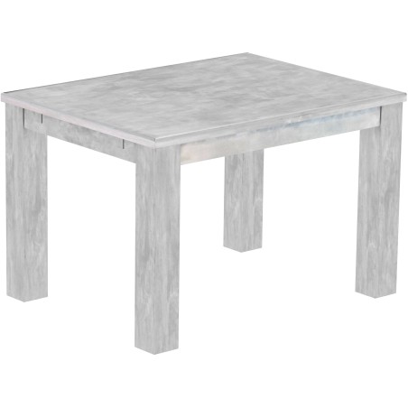 Esstisch 120x90 Rio Classico Beton massiver Pinien Holztisch - vorgerichtet für Ansteckplatten - Tisch ausziehbar