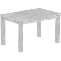Esstisch 130x80 Rio Classico Beton massiver Pinien Holztisch - vorgerichtet für Ansteckplatten - Tisch ausziehbar