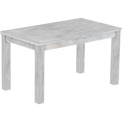 Esstisch 140x80 Rio Classico Beton massiver Pinien Holztisch - vorgerichtet für Ansteckplatten - Tisch ausziehbar