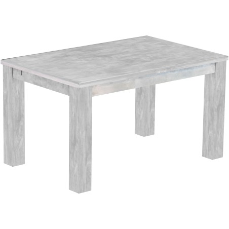Esstisch 140x90 Rio Classico Beton massiver Pinien Holztisch - vorgerichtet für Ansteckplatten - Tisch ausziehbar