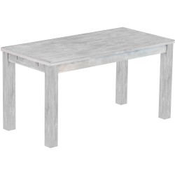 Esstisch 150x73 Rio Classico Beton massiver Pinien Holztisch - vorgerichtet für Ansteckplatten - Tisch ausziehbar