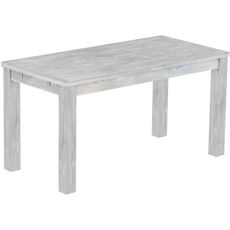 Esstisch 150x73 Rio Classico Beton massiver Pinien Holztisch - vorgerichtet für Ansteckplatten - Tisch ausziehbar