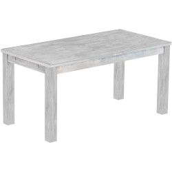 Esstisch 160x80 Rio Classico Beton massiver Pinien Holztisch - vorgerichtet für Ansteckplatten - Tisch ausziehbar