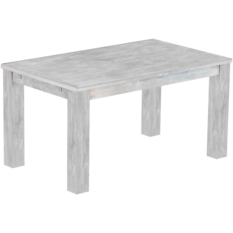 Esstisch 150x90 Rio Classico Beton massiver Pinien Holztisch - vorgerichtet für Ansteckplatten - Tisch ausziehbar