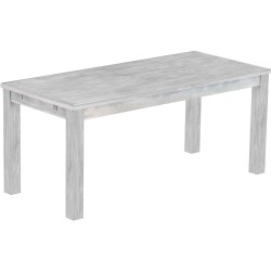 Esstisch 180x80 Rio Classico Beton massiver Pinien Holztisch - vorgerichtet für Ansteckplatten - Tisch ausziehbar