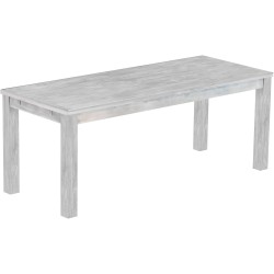 Esstisch 200x80 Rio Classico Beton massiver Pinien Holztisch - vorgerichtet für Ansteckplatten - Tisch ausziehbar