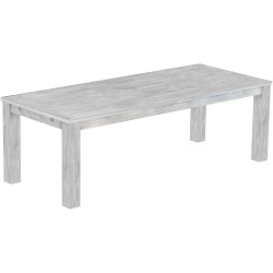 Esstisch 240x100 Rio Classico Beton massiver Pinien Holztisch - vorgerichtet für Ansteckplatten - Tisch ausziehbar