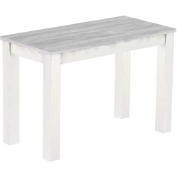 Esstisch 115x56 Rio Classico Beton Weiss massiver Pinien Holztisch